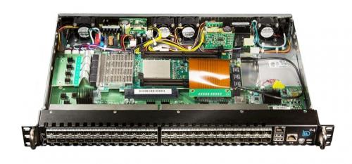 Internal view of BittWare e4 Chassis supports any Xilinx UltraScale or Intel FPGA PCI boards. 