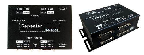 Syscom RCL-30LX3 Camera Link Repeater mit 3x Dual Base, Medium, Full Mode Konfiguration und SerTFG, SerTC Serial Communication.