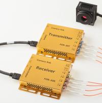 Syscom FOR-30T/R Camera Link Optic Fiber Repeater / Extender with Base / Medium / Full / 2C / MM / LC-LC Camera Configuration, Optic, SDR, No Bypass