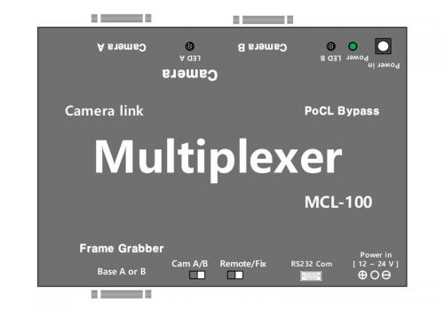 Syscom MCL-100 Zweiwege-Kamera-Link-Multiplexer Unterstützt 2 x Basis, 2:1 Selector / Repeater-Splitter Embadding-Modi und RS232 DB9 Female Control Connector Type.