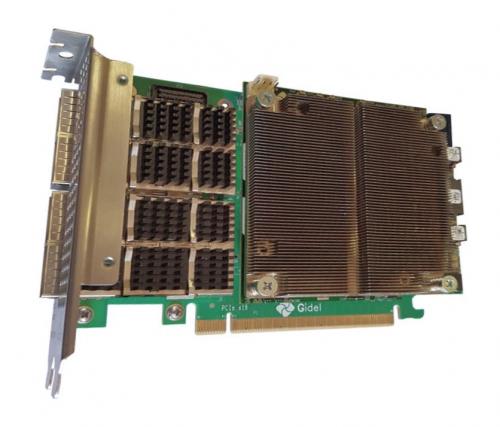Der Gidel Proc1C PCIe-Träger mit Proc10M oder Proc10N umfasst PCIe Gen. 3 x16, 4 xQSFP28, PHS und GPIO und unterstützt mehr DRAM- und SRAM-Bandbreite.