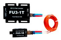 Syscom FU3-1T/R USB3.0 Fiber Extender with USB3.0 Fiber Camera Configuration, Optic, USB, No Bypass