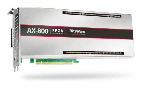 BittWare AX-840p PCIe Versal ACAP Card with up to 3.7M Logic Cells, Dual PCIe Gen5 x8, and 2x400GbE.